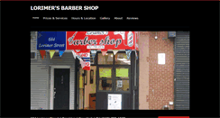 Desktop Screenshot of lorimersbarbershop.com