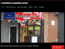 Tablet Screenshot of lorimersbarbershop.com